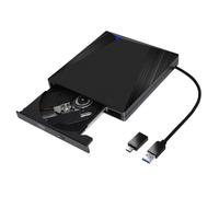 Lecteur de Lecteur de graveur de Lecteur Optique Portable Ultra-Mince USB Externe DVD 3.0,Lecteur DVD TV