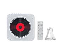 Lecteur de Limitation CD Portable,Montage Mural,Compatible Bluetooth,5.1,3.5mm,Lecteur de Musique,Affichage LED,CD 3.5mm Plus Récent avec Quick ket - Type White EU Plug