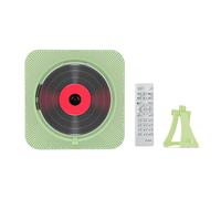 Lecteur de Limitation CD Portable,Montage Mural,Compatible Bluetooth,5.1,3.5mm,Lecteur de Musique,Affichage LED,CD 3.5mm Plus Récent avec Quick ket - Type Green EU Plug
