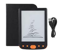Lecteur de Livre électronique BK 6025L 6 Pouces, Stockage 6 Pouces 8G, Supports, éclairage d'écran, Affichage E Ink pour Lire à Tout Moment (Orange)