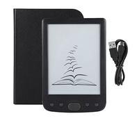 Lecteur de Livre électronique BK 6025L 6 Pouces, Stockage 6 Pouces 8G, Supports, éclairage d'écran, Affichage E Ink pour Lire à Tout Moment (Noir)