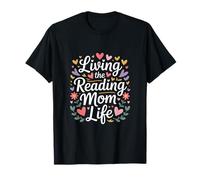 Lecteur de Livres Living The Reading Mom Life T-Shirt