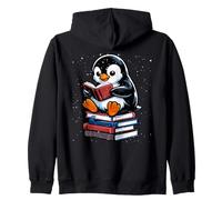 Lecteur de Livres Pingouin Amoureux des Animaux Propriétaire de Pingouins Sweat à Capuche