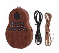 Lecteur de Musique Bouddha Machine de Prière Bouddhiste Lecteur de Chant Bouddhiste en Bois Portable avec Lanière et Câble USB
