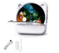 Lecteur de Musique CD Portable pour la Maison + Télécommande 5.1 Lecteur CD Cache-Poussière Radio Boombox Affichage pour Enfants Cadeau B