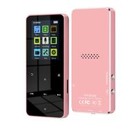 Lecteur de Musique HiFi MP3 MP4 8G Prend en Charge la Carte, avec RéVeil FM PodomèTre E-Book Haut-Parleur IntéGré-Rose