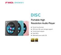 Lecteur de musique HiFi portable FIIO DISC, lecteur double DAC avec sorties 3,5 mm et 4,4 mm, Bluetooth 5.4 LDAC, écran tactile rond Black