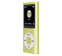 Lecteur de Musique MP3 64 Go avec écouteurs, Son Portable sans Perte, Lecteur MP3 Mince avec écran LCD de 1,8 Pouces, Enfants Amis (Green)