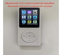 Lecteur de musique MP3 Bluetooth,baladeur Portable non destructif,carte Radio mp4FM,externe Ultra-mince,enregistrement p3 pour étudiant - Type white-32 GO