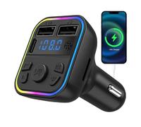Lecteur De Musique Mp3 - Émetteur FM | Adaptateur De Voiture sans Fil Abusif Wire | Adaptateur De Voiture D'émetteur De Musique Radio sans Fil | Lecteur Mp3 du Chargeur De Kit De Voitur
