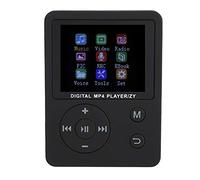 Lecteur de Musique MP3 / MP4 Écran Couleur Portable Mince Interface USB2.0 Lecteur HiFi Lecteur de Musique MP3 MP4 avec Fente pour Carte,Prise en Charge de la Carte TF(Noir)