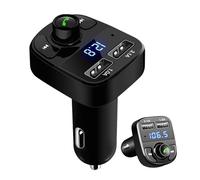 Lecteur de Musique MP3 pour Voiture - Radio FM, Lecteur MP3 stéréo, kit de Voiture, émetteur Radio FM sans Fil, kit émetteur FM pour Voiture, Adaptateur Radio d'appel Mains Libres avec écran LED pour
