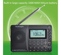 Lecteur de musique num¿¿rique Rechargeable ¿¿ ¿¿nergie solaire, Radio multifonction, compatible Bluetooth, pour carte TF