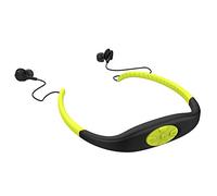 Lecteur de musique pour casque MP3 étanche, chaîne stéréo Hifi à mémoire de 8 Go, radio FM, écouteurs Bluetooth pour la natation, le surf, la course à pied, les sports, un design primé (Jaune)