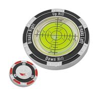 Lecteur De Pente Verte | Guide De Putting Compact | Outil D'indicateur De Position De Balle | Niveller De Précision À Double Côté pour L'alignement Vert De Golf | Niveau De Bulles À Double Avantage À