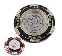 Lecteur De Pente Verte | Guide De Putting Compact | Outil D'indicateur De Position De Balle | Niveller De Précision À Double Côté pour L'alignement Vert De Golf | Niveau De Bulles À Double Avantage À