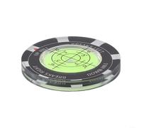 Lecteur de précision pour golf vert avec mini niveau pour la visualisation de la pente et la transition transparente vers le rôle de marqueur de balle (vert)