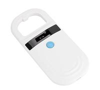 Lecteur de puce pour animaux, Lecteur de puce RFID Transpondeur pour identification des animaux avec Affichage OLED de Luminosité Élevée 128 Pièces de Stockage D'informations D'étiquette