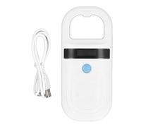 Lecteur de Puces D'identification d'animaux Portables, 134.2KHz, Scanner de Puces d'animaux Rechargeable Blanc, Scanner D'étiquettes d'animaux pour Animaux de Compagnie