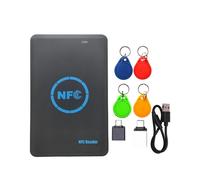 Lecteur de Puces Intelligentes RFID 5 Fréquences + 4 Porte-Clés CUID, Copieur NFC IC/ID 13,56 Mbit/S, 125 Kbit/S, HID 125 K, Clone de Jetons.