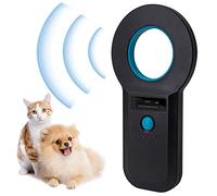 Lecteur de Puces pour Animaux,Detecteur de Puce, Lecteur de Puce pour RFID Scanner 134,2KHz/125KHz Portable Puce avec Affichage OLED pour Lecteurs ISO11784/11785/FDX-B/EMID