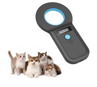 Lecteur de Puces pour Animaux, Lecteur Puce Animaux USB Rechargeable, Chatière à Puce électronique ISO11784/(85) FDX-B/EMID, Lecteur de puces électroniques pour Chiens/Chats(Bleu)