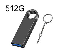Lecteur de stylo USB 3.0 en métal Super 2TB Cle USB Flash Drives 1TB Haute Vitesse TYPE-C Pendrive 512GB Mémoire Étanche Usb Flash Disk - Type black 512GB