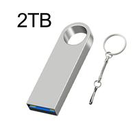 Lecteur de stylo USB 3.0 en métal Super 2TB Cle USB Flash Drives 1TB Haute Vitesse TYPE-C Pendrive 512GB Mémoire Étanche Usb Flash Disk - Type silver 2TB