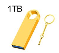 Lecteur de stylo USB 3.0 en métal Super 2TB Cle USB Flash Drives 1TB Haute Vitesse TYPE-C Pendrive 512GB Mémoire Étanche Usb Flash Disk - Type gold 1TB #A
