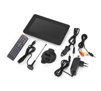 Lecteur De TéLéVision Couleur Portable Analogique NuméRique Hd 7 Pouces 16:9 Pour Maison Voiture Prise Ue 110-220v