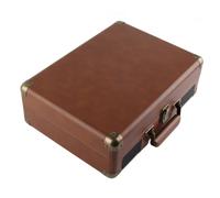 Lecteur de vinyles Bluetooth 5.0, 3 vitesses stéréo, couvercle anti-poussière, taille 7-12 pouces, brun foncé