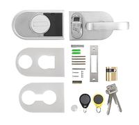 Lecteur d'Empreinte Digitale et Carte, Serrure de Porte en Verre 8-12mm, Ouverture Droite, Clé Mécanique d'Urgence - Haute Capacité, Sécurité Avancée, Pour Bureau et Maison