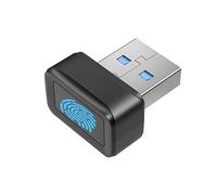Lecteur d'empreintes digitales USB, détection à 360 °, mini scanner d'empreintes digitales tactile 0,5 s, scanner biométrique portable, clé de sécurité USB pour cryptage de fichiers et sans mot de