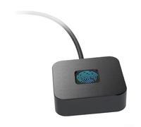 Lecteur d'empreintes digitales USB pour Windows 10/11 Appareil de sécurité biométrique Sub-0.3s 360° en alliage de zinc avec cryptage intelligent pour PC Protection du dossier de connexion (Noir)