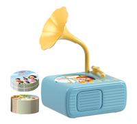 Lecteur d'enregistrement phonographique pour - Boîte de Jeu de Musique pour Enfant - Jouet de Machine à Son Histoire - Gadget de Spin Audio rétro - Apprentissage du Style interactif - Un