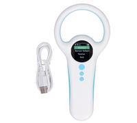 Lecteur d'étiquettes RFID portatif pour Animaux avec connectivité Bluetooth et USB - Scanner d'identification sans Fil 134,2 kHz et 125 kHz Compatible avec Les micropuces EMID et