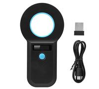 Lecteur d'identification animale, Scanner Bluetooth à puce électronique pour lecteur de puce animale pour RFID poulet/canard/oie/porcs/bovins/mouton Microchip (134.2Khz / 125Khz) Rechargeabl