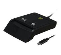 Woxter Lecteur DNI électronique avec Connexion Type C - DNI électronique Intelligent, DNI 3.0 et 4.0, Type C, Compatible avec PC et Mac, Noir