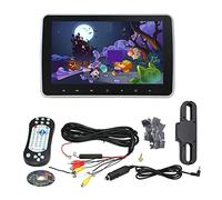 Lecteur DVD 10,1 Pouces Lecteurs vidéo de Voiture Portable MP5 Écran LCD Appui-tête Bouton Tactile Moniteur Jeu USB SD FM IR Haut-Parleur Road Trips en Famille(1 DVD Player Monitor)