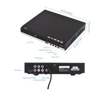 Lecteur DVD avec télécommande Lecteur de Disque DVD CD Lecteur multimédia numérique Lecture Sortie AV HD Rapide et Pratique