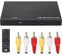 Lecteur DVD BX pour TV, lecteur multifonction USB avec sortie AV 1080p Full HD EVD VCD lecteur avec câble HDMI télécommande pour système stéréo domestique audio compact