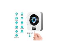 Lecteur dvd cd blanc portable bluetooth montage mural avec télécommande pour télévision maison