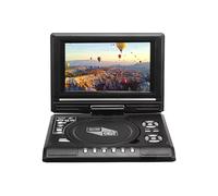 Lecteur DVD/CD/EVD Miniature 7,8 Pouces, Lecteur de Bureau Numérique pour TV, Télécommande, Portable et Rotatif à 270 (UE)