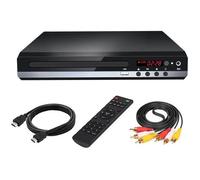 Lecteur DVD compact, entrée USB sans région, lecteur CD de sortie HDMI et AV UHD 1080P, pour lecteur CD CD de karaoké à prerryia