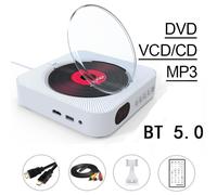 Lecteur DVD et CD HDMI avec haut-parleur intégré,Bluetooth 5.0,prise en charge de la connexion AV,budgétaire TV,musique - Type White DVD Player