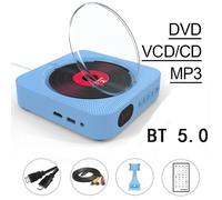 Lecteur DVD et CD HDMI avec haut-parleur intégré,Bluetooth 5.0,prise en charge de la connexion AV,budgétaire TV,musique - Type Blue DVD Player