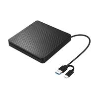 Lecteur DVD Externe USB 3.0 Type-c Lecteur Optique Mince Slot-in CD Combo DVD +/-RW Lecteur Graveur USB C Superdrive for Ordinateur Portable