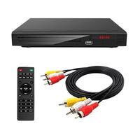 Lecteur DVD for TV dans Toutes Les Régions, Lecteur De Disques DVD CD Gratuit, Sortie AV, PAL NTSC Intégré, Entrée USB, Télécommande