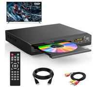 Lecteur DVD HDMI|Supporte 1080P, USB, CD |Lecteur DVD sans Région pour Téléviseur |avec Câble HDMI, Câble RCA et Télécommande