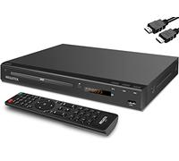 Lecteur DVD Home pour TV, sortie HDMI Full HD 1080p Upscaling, port USB, prise en charge de DVD multirégions, câble HDMI gratuit de 5 pieds, technologie de balayage progressif, boîtier métallique de